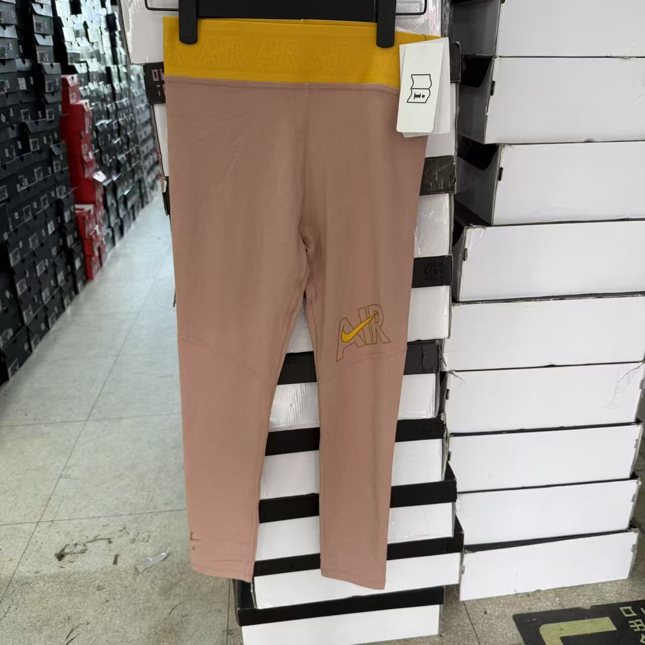 Nike 耐克女子新款运动训练高腰透气跑步速干弹力紧身长裤DM8369