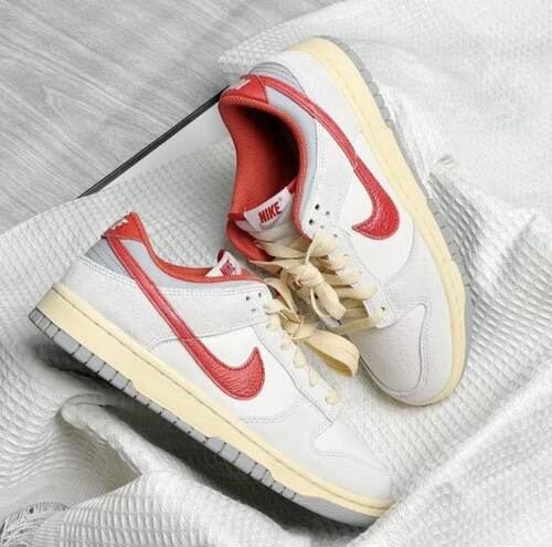 Nike耐克Dunk low白灰橙男女同款低帮复古休闲运动板鞋FJ5429-133