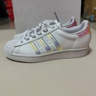 运动板鞋 FV3139 Superstar三叶草镭射贝壳头小白鞋 阿迪达斯女鞋