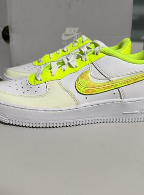 Nike/耐克 Air Force 1LV8空间一号女子GS大童低帮板鞋DV1680-100