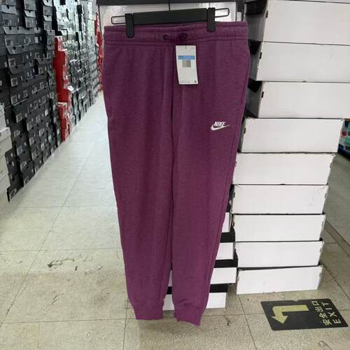 NIKE耐克女子秋冬新款显瘦束脚收口加绒保暖跑步运动长裤BV4096