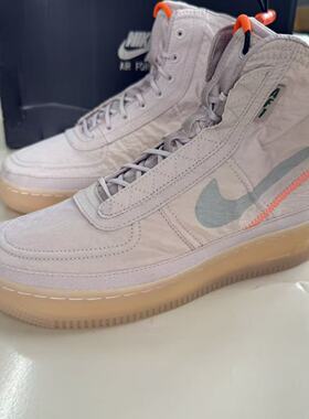 Nike/耐克 AF1 Shel空军一号女子防滑高帮运动板鞋BQ6096-003