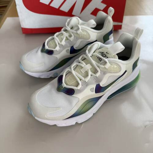 Nike Air Max React 270 女子GS缓震运动休闲跑步鞋 CT9633-100