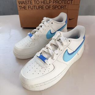 1空军一号AF1白蓝低帮休闲板鞋 Nike耐克女鞋 Air Force 100 DQ0359