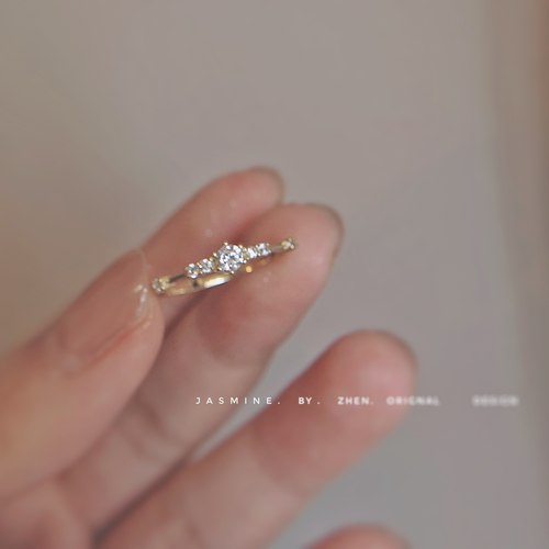 女925纯银法式极细戒指