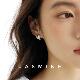JASMINE极简错层双c耳饰高级感精致通勤银针耳骨钉气质新款 耳钉女