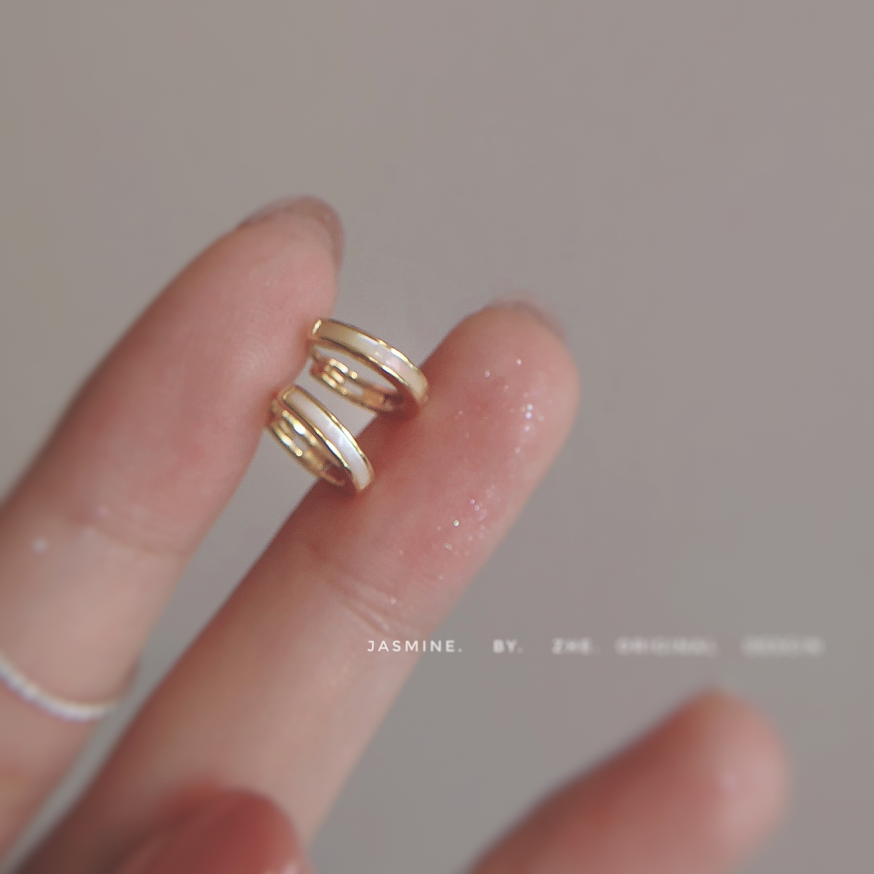 OL风925纯银男女贝温柔贝母