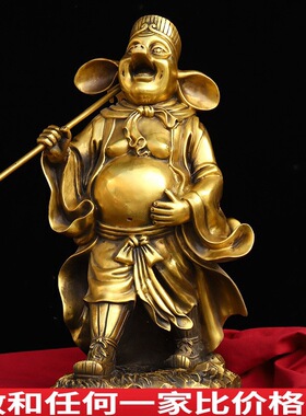 纯铜猪八戒摆件西游记天蓬元帅二师兄像大智吉祥客厅玄关工艺礼品