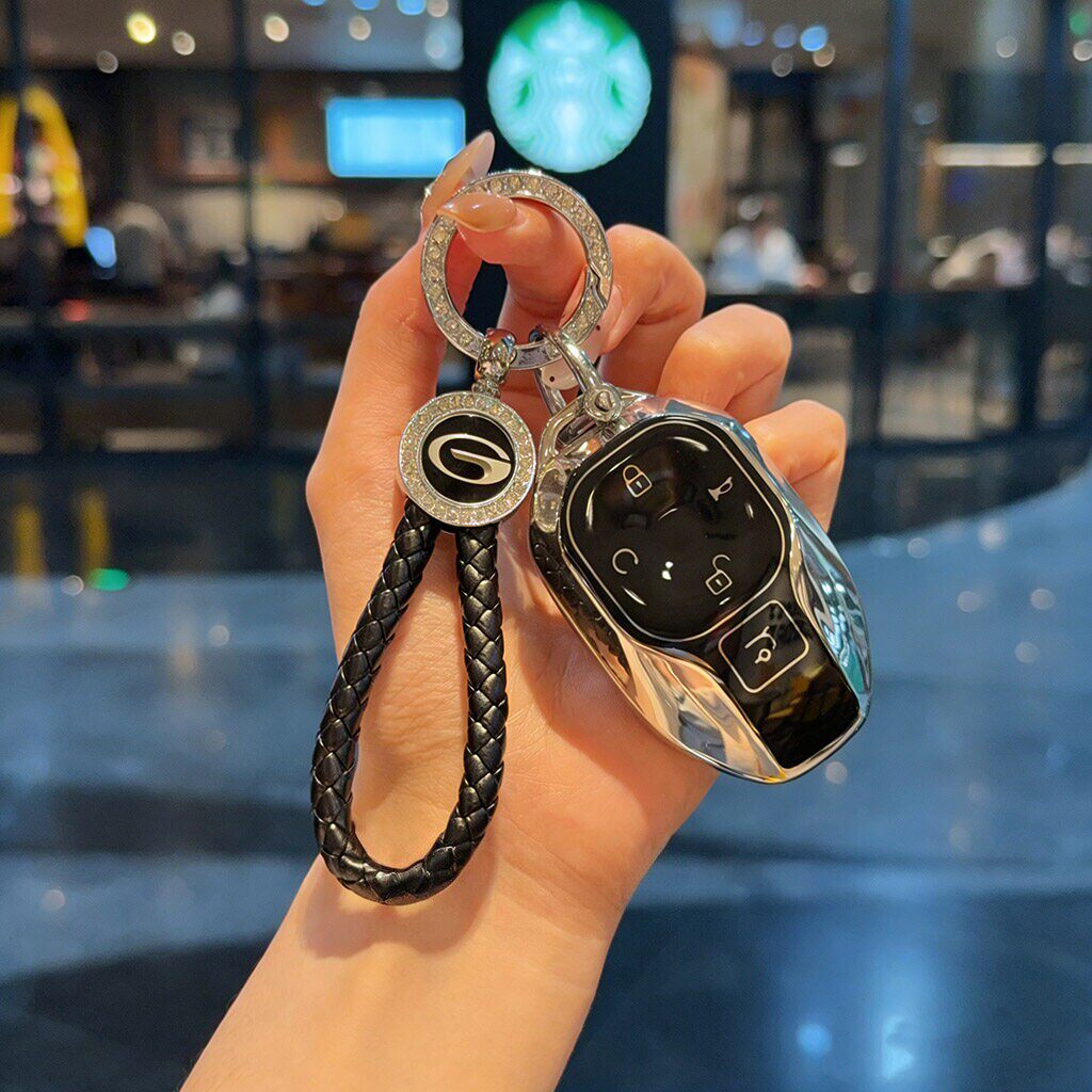 适用25-26款传祺GS3影速钥匙套向往S9向往S7钥匙包新款扣高级壳扣