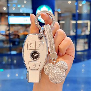 适用奔驰gla200钥匙套c200l扣b200汽车cla220 glc260 c180l老a180
