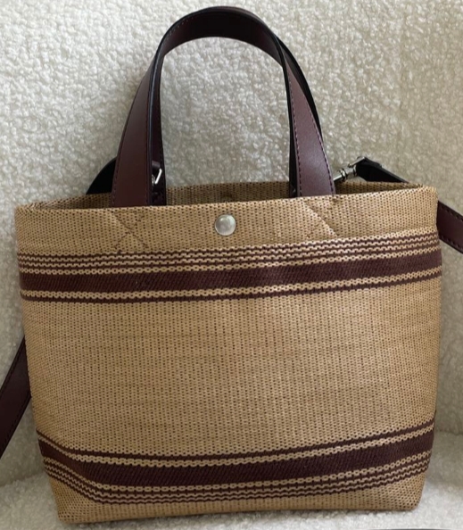 新款混色草编织手提包包女撞色斜挎单肩手袋bag handbag