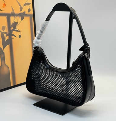 网兜新款时尚百搭真皮手提腋下包牛皮手袋leather bag women men