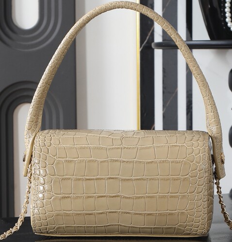 新款时尚百搭单肩包手提包女真皮休闲时髦手袋leather bag women