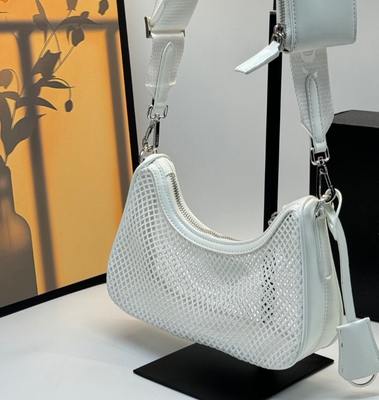 网兜新款时尚百搭真皮手提腋下包牛皮手袋leather bag women men