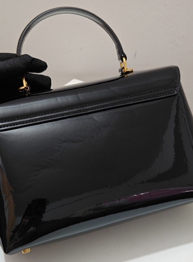 大号25CM新款真皮手提包漆皮包时尚手袋女leather bag handbag