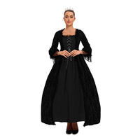 Medieval court clothing, noble female cosply dress performance, evening ball, makeup, princess, queen, queen's dress thumbnail 8