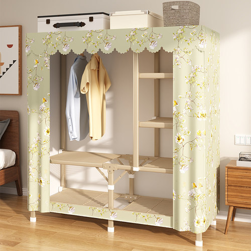 全钢架折叠免安装折叠衣柜