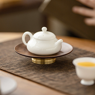 皓澜庭羊脂玉白瓷小品壶茶壶单个小号家用功夫茶具陶瓷泡茶壶单壶