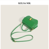 Небольшой дизайнерский зеленый портативный рюкзак, сумка через плечо, премиум класс