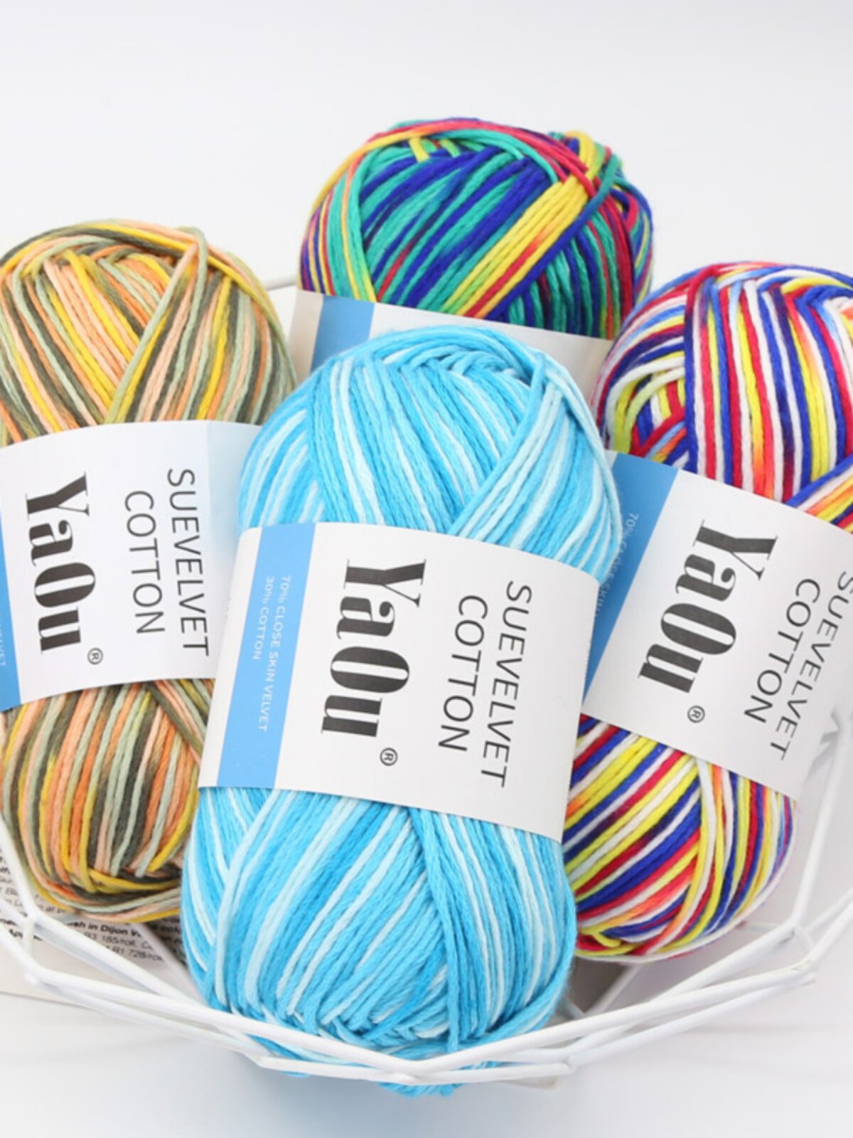 SURONG SPUN SILK COLORED COTTON MILK COTTON BABY WOOL HAND-WOVEN CAKE THREAD SCARF HYUNA BAG DIY THREAD
