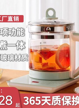 半球养生壶多功能家用小型办公室全玻璃新款煮茶器烧水壶花茶壶