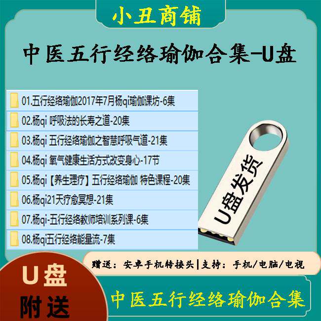 中医五行经络瑜伽视频课程合集养生理疗改变身心瑜伽练习教程优盘