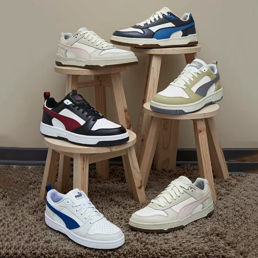 PUMA彪马新款 女子复古休闲拼色板鞋 RBD GAME LOW 386373