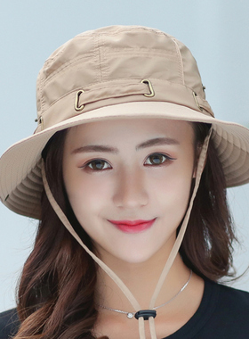 女士户外可折叠青年韩版防晒帽子