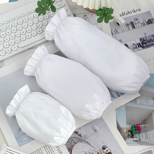 羽绒服护袖防脏白色短款