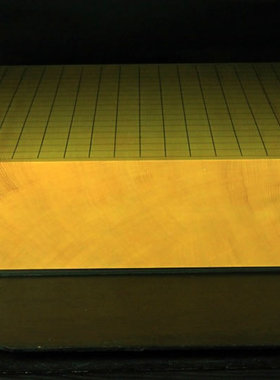 日本进口围棋盘  本榧天地3.25寸独板  黑木碁石店76111