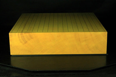 日本围棋盘榧木一枚盘黑木天地