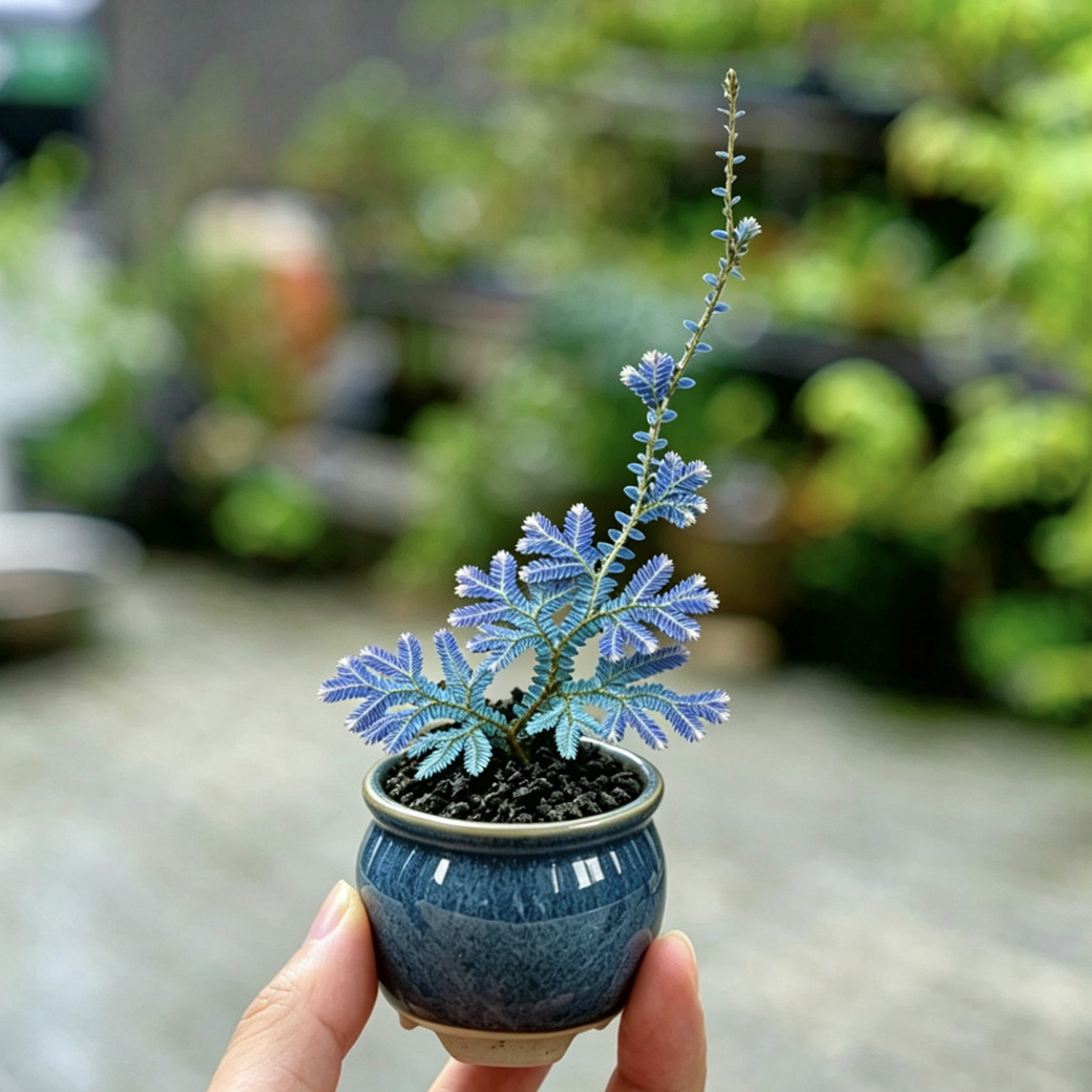 蓝叶蕨翠云草藤卷柏绿植盆栽桌面室内美观新奇耐阴好养小白