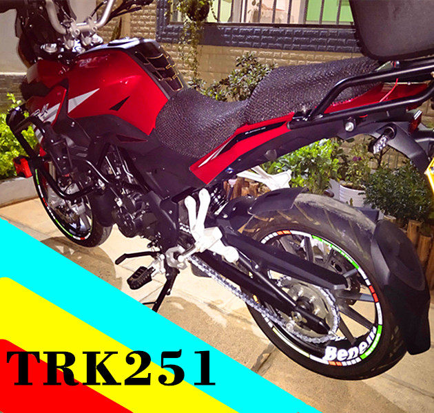 贝纳利车贴trk251轮毂贴trk251改装轮胎贴纸trk251油箱贴防水贴膜