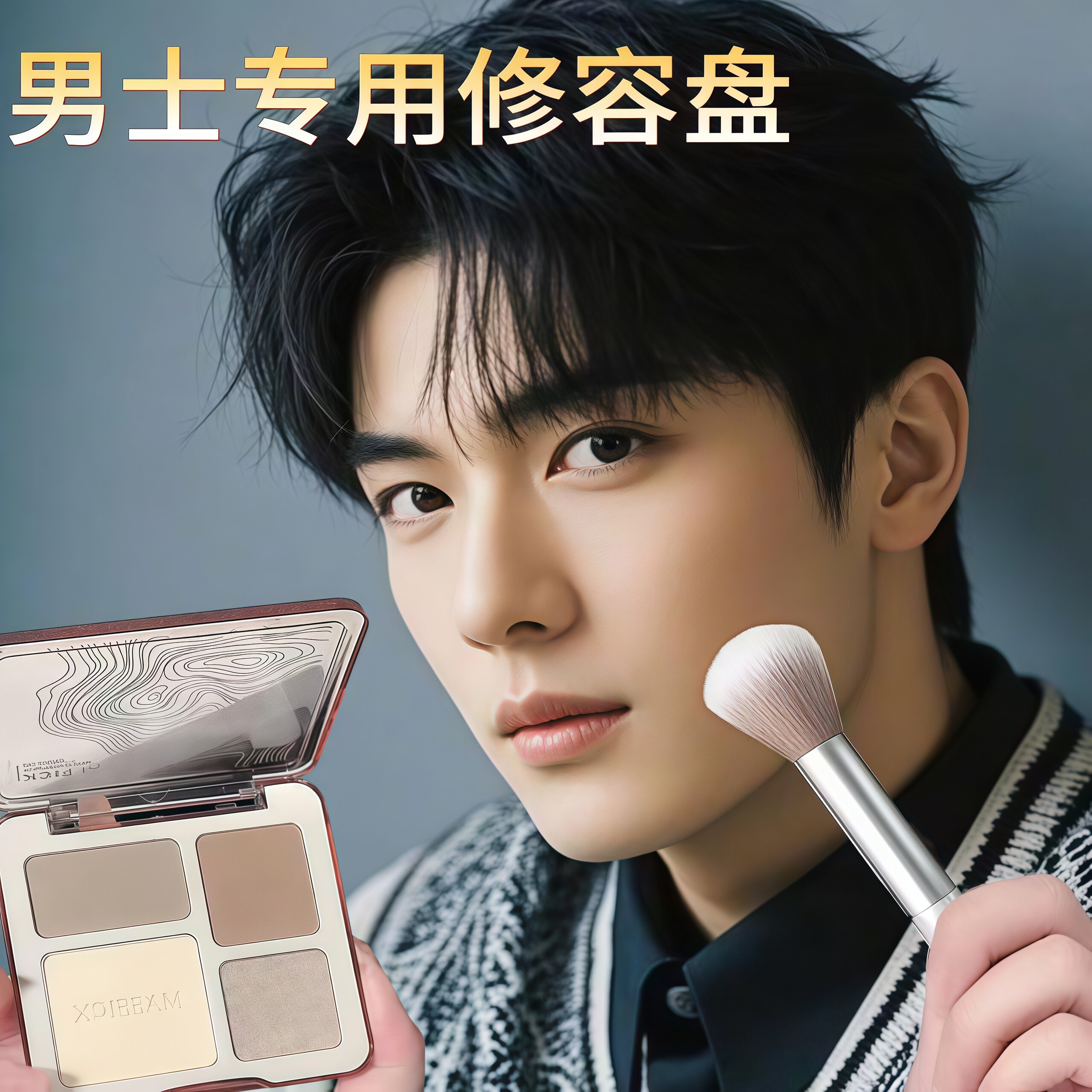 男生专用修容盘多用男鼻影阴影图片