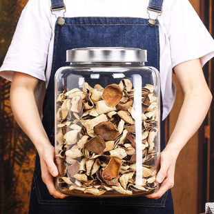 德国乐扣Lock乐扣玻璃密封罐商用陈皮储存罐大号杂粮储物罐干货展