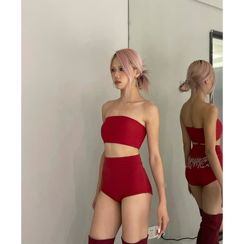 防滑不掉heels爵士抹胸外穿跳舞