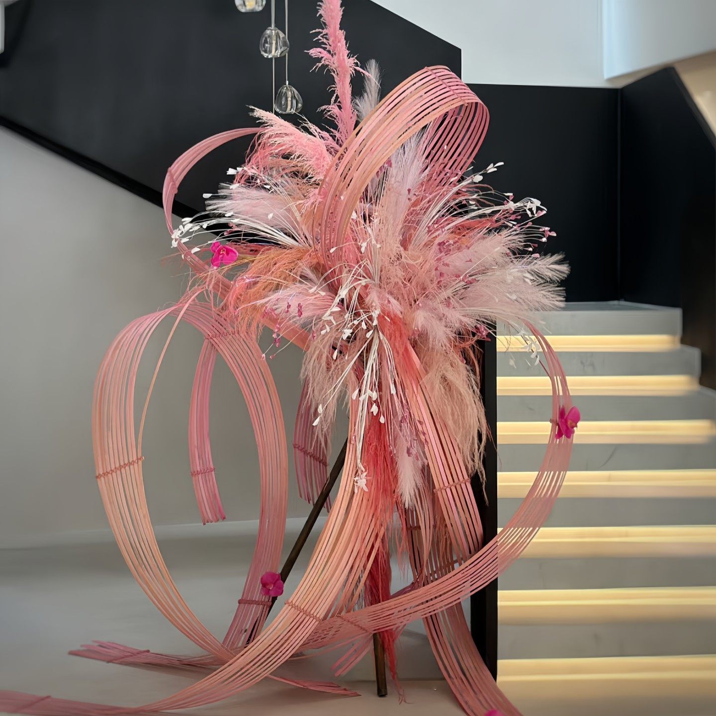 春节粉色竹片仿真花艺氛围装置竹排店铺走廊造景美陈打卡摆件布置,节庆用品/礼品,装扮布置套餐,淘宝优惠券,粉丝福利购,淘宝优惠卷