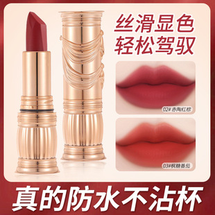 AGAG裙摆摇曳不沾杯美色口红丝绒雾面哑光不易沾杯持久不脱妆唇彩