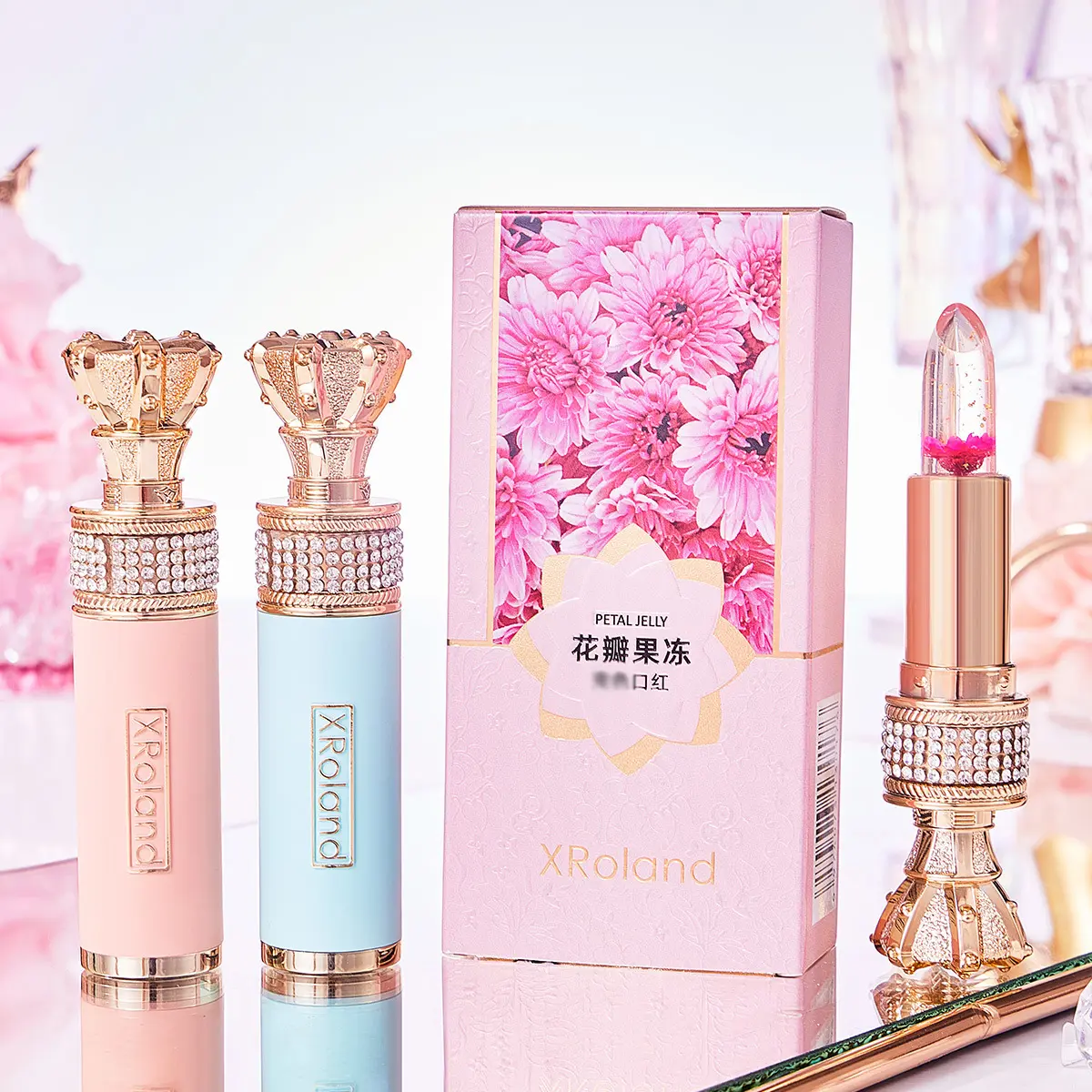XRoland萱罗兰花瓣果冻口红唇膏