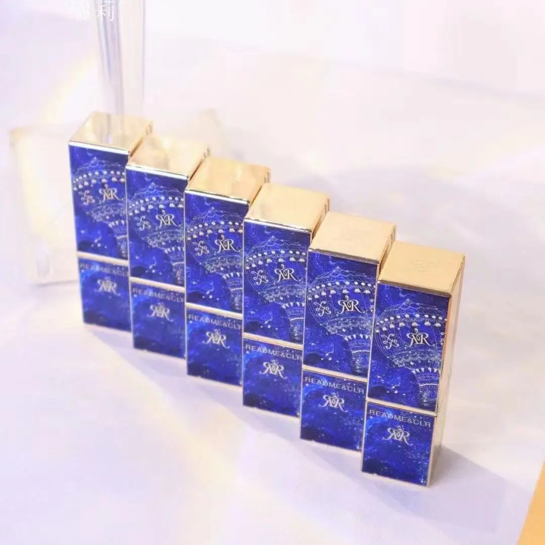 雅典娜高定哑光雾感不沾杯口红金箔密封包装唇膏巧克力棕6035素颜