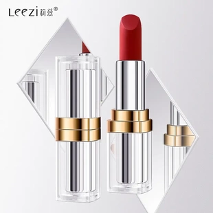 莉兹小灯管雾感丝绒口红轻薄丝滑显色显白不卡纹哑光雾面九色春夏