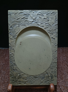 肇庆端砚绿端手工原石砚台天然纹理需要订制或者批量请联系客服