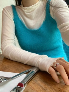 直邮 wearraw 25fw 韩国东大门温柔舒适马海毛软FUFU针织吊带背心