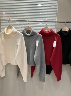 I_HOUR 25fw 首尔印象韩代 插肩袖高龄宽松长袖毛衣针织衫女秋装