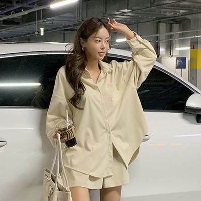 包邮 首尔印象韩代 25秋冬新款themood26731 衬衫