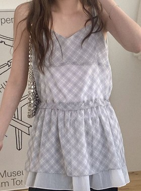 包邮 首尔印象韩代25初夏新款 东大门heylady17576 背心