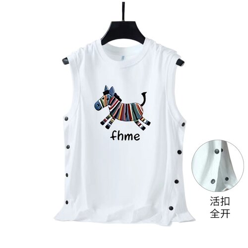 夏季男士冰丝运动健身背心