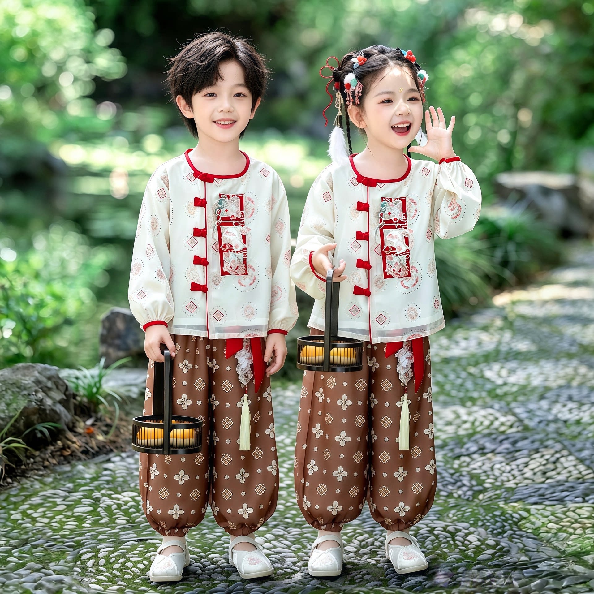 2026春秋男女童汉服表演两件套
