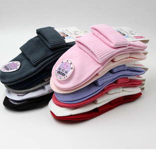 （店铺放假暂不发货）真情精棉纯色短袜子全棉袜子短袜四季