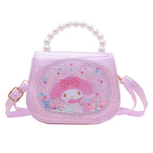 儿童流沙单肩包时尚美乐蒂小女孩手提包卡通星黛露百搭小巧斜挎包